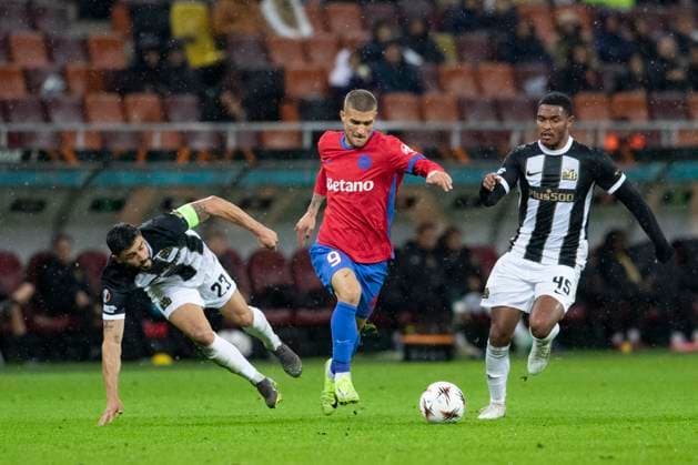 October 2, 2025, UEFA EUROPA LEAGUE, League phase, Matchday 2, FCSB vs Young Boys, Bucharest, National Arena Stadium 9 Daniel Birligea dribbles the opponent in speed