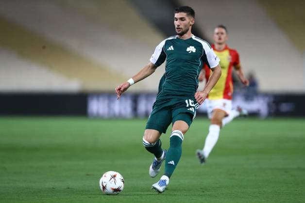 UEFA Europa League Panathinaikos vs Go Ahead Eagles - Panathinaikos player Adam Gnezda Cerin in action during the UEFA Europa League Phase matchday 2 soccer match between Panathinaikos and Go Ahead Eagles at the Olympic Athletic Center of Athens Spyros Louis in Athens, Greece, 2 October 2025. IMAGO ONE INCH PRODUCTIONS ATHENS GREECE Copyright: xONExINCHxPRODUCTIONSx 6676792
