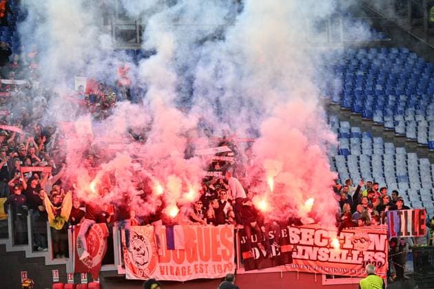 Foto IPP Felice De Martino Roma 02 10 2025 Calcio Europa League 2025-2026 Roma - Lille Nella foto: Tifosi Italy Photo Press World Copyright Roma italy Italia ITALY  Copyright: xR4924_italyphotopressx