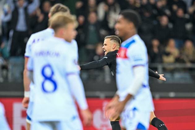 SOCCER - UEFA EL, Sturm vs Glasgow GRAZ,AUSTRIA,02.OCT.25 - SOCCER - UEFA Europa League, SK Sturm Graz vs Glasgow Rangers FC. Image shows the rejoicing of Tomi Horvat (Sturm).  GEPAxpictures xAvnixRetkoceri