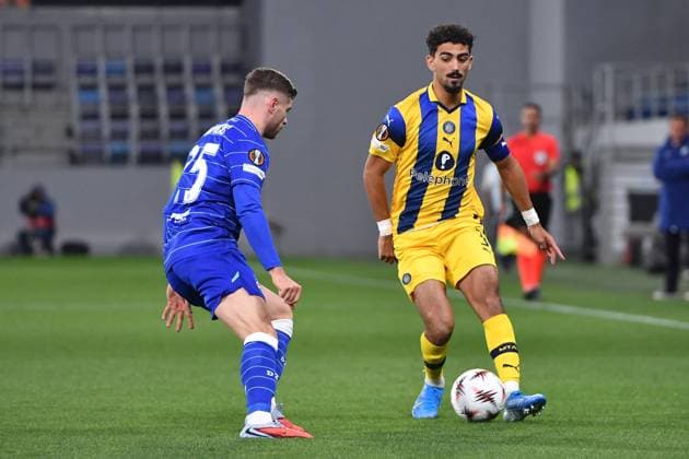 MACCABI TEL AVIV vs DINAMO ZAGREB ROY REVIVO football Maccabi Tel Aviv vs Dinamo Zagrebi UEFA Europa League at TSC arena stadium, Backa Topola 02.10.2025 Foto: FOOTBALL, UEFA EUROPA LEAGUE, DINAMO ZAGREB, MACCABI TEL AVIV Backa Topola TSC Arena Serbia Copyright: xMarkoxMetlas xMNxPressx