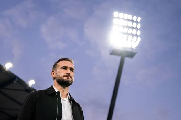 251002 Head coach Anes Mravac of Malmö FF ahead of the UEFA Europa League football match between Viktoria Plzen and Malmö FF on October 2, 2025 in Plzen. Photo: Petter Arvidson BILDBYRAN kod PA PA1092 fotboll football soccer fotball uefa europa league europa league viktoria plzen malmö ff bbeng Copyright: PETTERxARVIDSON BB251002PA226