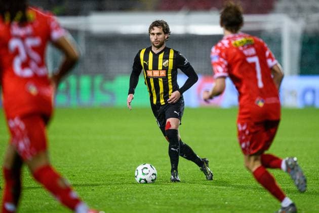 251002 Adam Lundkvist of Häcken during the UEFA Conference League football match between Shelbourne FC and Häcken on October 2, 2025 in Dublin. Photo: Carl Sandin BILDBYRAN kod CS CS0783 fotboll, football, soccer, fotball,uefa conference league, confe Copyright: CARLxSANDIN BB251002CS071