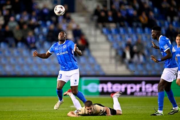 KRC Genk v Ferencvaros - UEFA Europa League GENK, BELGIUM - OCTOBER 02 : Sadick Mujaid defender of KRC Genk during the UEFA Europa League 2025 26 League Phase MD2 match between KRC Genk and Ferencvaros on October 2, 2025 in Genk, Belgium, 02 10 2025 Genk Belgium  Copyright: xTomasxSiskx