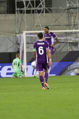 ACF Fiorentina v SK Sigma Olomouc - UEFA Conference League 2025 26 Cher Ndour of ACF Fiorentina celebrates after scoring his team s goal during the first match in the UEFA Conference League group Stage between ACF Fiorentina and SK Sigma Olomouc on October 2 ,2025 at Stadium Artemio Franchi, Florence , Italy Florence ITALIA  Copyright: xAndreaxMartinix originalFilename:martini-acffiore251002_npBZ5.jpg