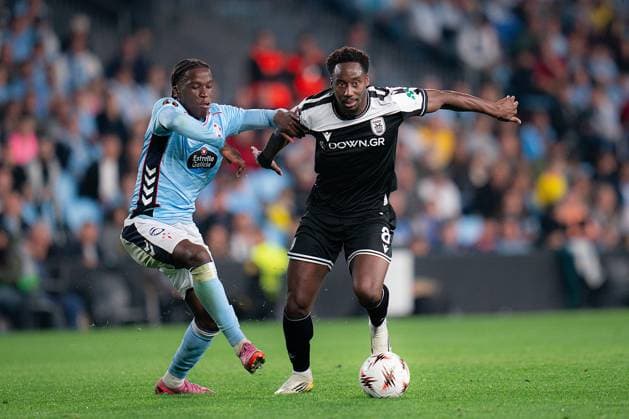 ESP: RC Celta v PAOK Salonica FC UEFA Europa League. Matchday 2. soualiho meite of paok and ilaix moriba of celta during the UEFA Europa League match, between RC Celta de Vigo and PAOK Salonica FC, Matchday 2, Balaidos Stadium on October 2, 2025 in Vigo, Spain. kpng Copyright: xPedroxMinax xPRESSINx PS_2501002_CEL_PAO_2526_135