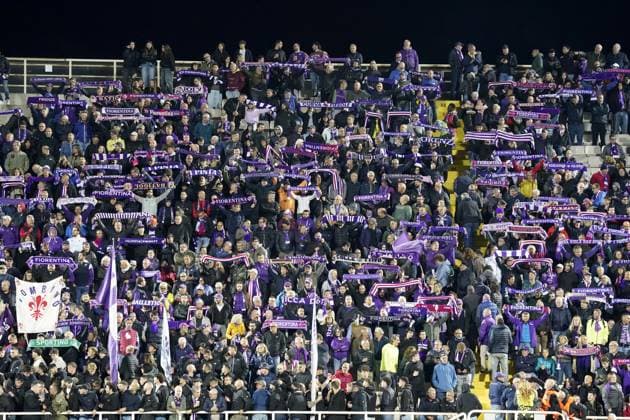 Fiorentina™s supporters during the UEFA Conference League soccer match between Fiorentina and Betis at Artemio Franchi stadium in Florence, Italy - Thursday, October 02, 2025.  Copyright: xMarcoxBucco LaxPressex