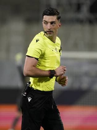 The referee Florian Badstubner during the UEFA Conference League soccer match between Fiorentina and Betis at Artemio Franchi stadium in Florence, Italy - Thursday, October 02, 2025.  Copyright: xMarcoxBucco LaxPressex