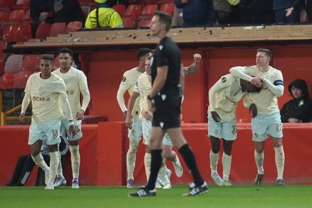 Lucas Ferreira of Shakhtar Donetsk celebrates after scoring Aberdeen vs Shakhtar Donetsk, UEFA Conference League, Group Stage, Football, Pittodrie, Aberdeen, Scotland, UK - 02 Oct 2025Aberdeen Pittodrie Scotland United Kingdom EDITORIAL USE ONLY No use with unauthorised audio, video, data, fixture lists, club league logos or live services. Online in-match use limited to 120 images, no video emulation. No use in betting, games or single club league player publications. Copyright: xPetexSummers Shutterstockx 15504060dg
