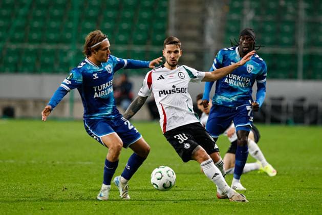 Petar Stojanovic seen during UEFA Conference League game between Legia Warszawa and Samsunspor Kulubu (Jan Borys Ball Raw Images) Warsaw Polish Army Stadium Poland Copyright: xJanxBorysx janborys_legia_samsunspor_25_26-05