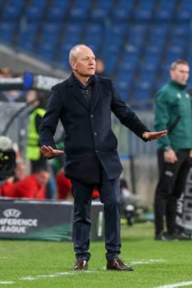 2025.10.02 Poznan Pilka nozna UEFA Liga Konferencji Faza Ligowa Lech Poznan - SK Rapid Wieden N z Trener Lecha Niels Frederiksen Foto Pawel Jaskolka PressFocus 2025.10.02 Poznan Football UEFA Conference League Matchday 1 Lech Poznan - SK Rapid Credit: Pawel Jaskolka PressFocus NEWSPIX.PL --- newspix.pl 