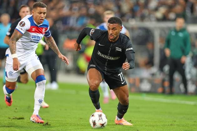 UEFA Europa League: SK Sturm Graz vs. Rangers FC, 02.10.2025 UEFA Europa League Spiel zwischen SK Sturm Graz und Rangers FC. Spannung, Emotionen und Fußball auf höchstem europäischen Niveau. Das Bild zeigt Maurice Malone (STU). Copyright: xBEAUTIFULxSPORTS Rainerx
