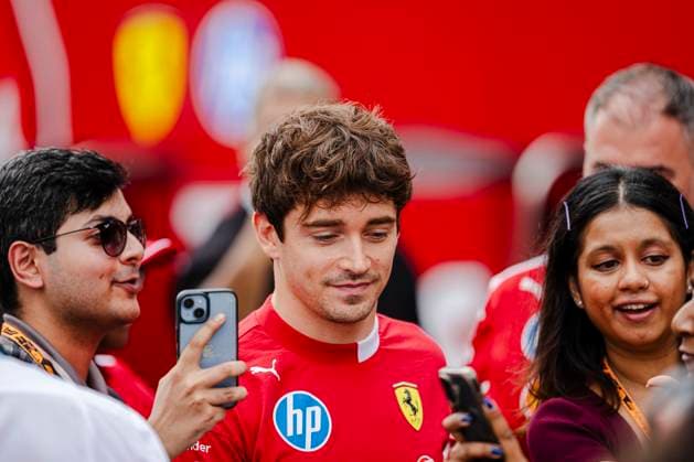 Formula 1 Singapore Grand Prix 2025 Charles Leclerc 16 (MON) Scuderia Ferrari SF-25 arrives during the Formula 1 Singapore Airlines Singapore Grand Prix 2025 at the Marina Bay Street Circuit, Singapore on 3 October 2025 Credit: Jun Da Tan Every Second Media Editorial use only. All images are copyright Every Second Media Limited. No images may be reproduced without prior permission. Copyright: xIMAGO EveryxSecondxMediax ESM-1608-0021 JunxDaxTanx xEveryxSecondxMediax
