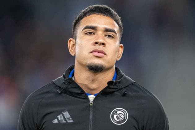 Kendry Paez during Europa Conference league match , SK Slovan Bratislava - RC Strasbourg , 02. october 2025, Tehelne pole Stadium, Bratislava, Slovakia Copyright: xMICHALxFAJT,ZOSPORTU.SKx FAJ_8465