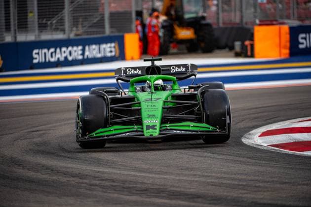 Formel 1 GP Singapur. Freitag, 03.10.2025 Nico Hülkenberg 27, Stake F1 Team Kick Sauber; Formel 1 GP Singapur. Freitag, 03.10.2025 Copyright: xBEAUTIFULxSPORTS Erlhofx
