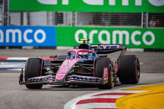 Formel 1 GP Singapur. Freitag, 03.10.2025 Franco Colapinto 43, BWT Alpine F1 Team; Formel 1 GP Singapur. Freitag, 03.10.2025 Copyright: xBEAUTIFULxSPORTS Erlhofx