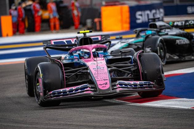 Formel 1 GP Singapur. Freitag, 03.10.2025 Franco Colapinto 43, BWT Alpine F1 Team; Formel 1 GP Singapur. Freitag, 03.10.2025 Copyright: xBEAUTIFULxSPORTS Erlhofx