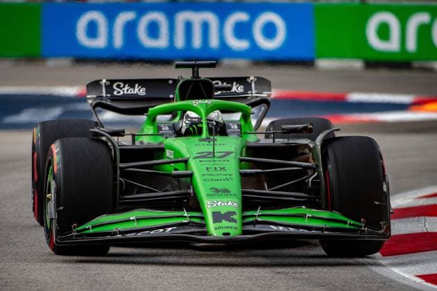 Formel 1 GP Singapur. Freitag, 03.10.2025 Nico Hülkenberg 27, Stake F1 Team Kick Sauber; Formel 1 GP Singapur. Freitag, 03.10.2025 Copyright: xBEAUTIFULxSPORTS Erlhofx