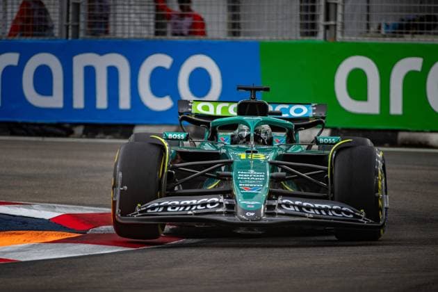 Formel 1 GP Singapur. Freitag, 03.10.2025 Lance Stroll 18, Aston Martin Aramco F1 Team; Formel 1 GP Singapur. Freitag, 03.10.2025 Copyright: xBEAUTIFULxSPORTS Erlhofx