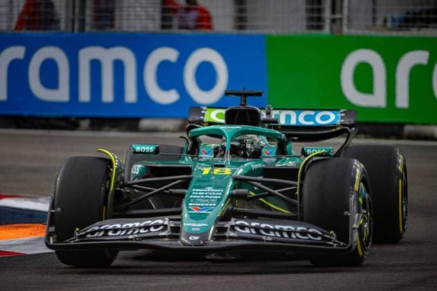 Formel 1 GP Singapur. Freitag, 03.10.2025 Lance Stroll 18, Aston Martin Aramco F1 Team; Formel 1 GP Singapur. Freitag, 03.10.2025 Copyright: xBEAUTIFULxSPORTS Erlhofx