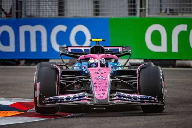 Formel 1 GP Singapur. Freitag, 03.10.2025 Franco Colapinto 43, BWT Alpine F1 Team; Formel 1 GP Singapur. Freitag, 03.10.2025 Copyright: xBEAUTIFULxSPORTS Erlhofx
