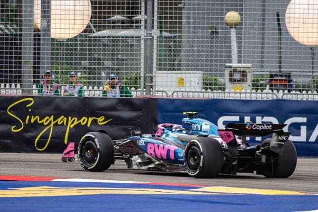 Formel 1 GP Singapur. Freitag, 03.10.2025 Franco Colapinto 43, BWT Alpine F1 Team; Formel 1 GP Singapur. Freitag, 03.10.2025 Copyright: xBEAUTIFULxSPORTS Erlhofx