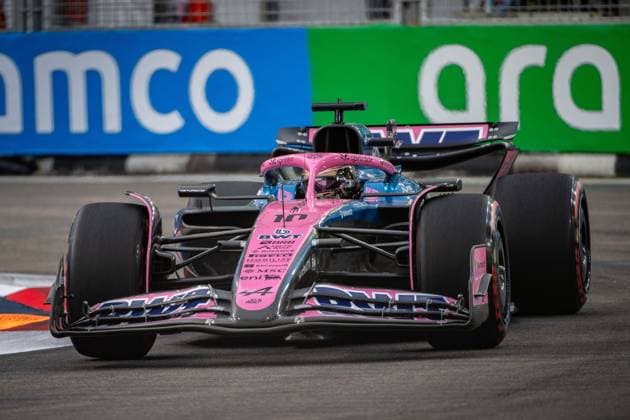 Formel 1 GP Singapur. Freitag, 03.10.2025 Pierre Gasly 10, BWT Alpine F1 Team; Formel 1 GP Singapur. Freitag, 03.10.2025 Copyright: xBEAUTIFULxSPORTS Erlhofx