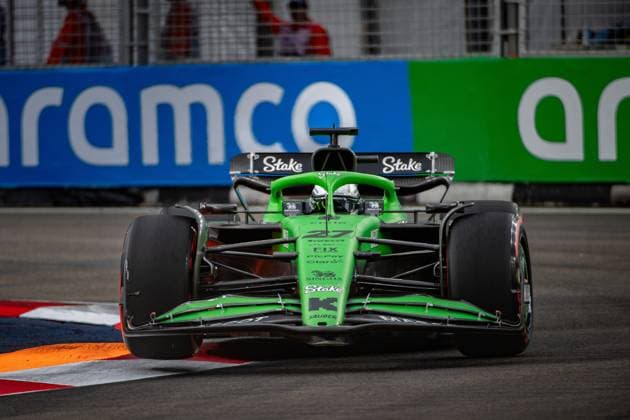 Formel 1 GP Singapur. Freitag, 03.10.2025 Nico Hülkenberg 27, Stake F1 Team Kick Sauber; Formel 1 GP Singapur. Freitag, 03.10.2025 Copyright: xBEAUTIFULxSPORTS Erlhofx