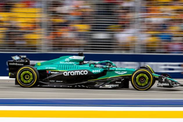 Formel 1 GP Singapur. Freitag, 03.10.2025 Lance Stroll 18, Aston Martin Aramco F1 Team; Formel 1 GP Singapur. Freitag, 03.10.2025 Copyright: xBEAUTIFULxSPORTS Erlhofx