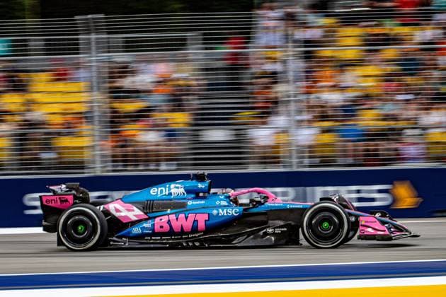 Formel 1 GP Singapur. Freitag, 03.10.2025 Pierre Gasly 10, BWT Alpine F1 Team; Formel 1 GP Singapur. Freitag, 03.10.2025 Copyright: xBEAUTIFULxSPORTS Erlhofx