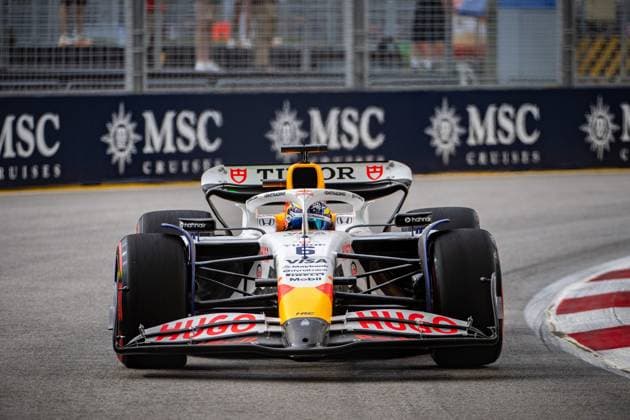 Formel 1 GP Singapur. Freitag, 03.10.2025 Isack Hadjar, 6, Visa Cash App RB Formula One Team; Formel 1 GP Singapur. Freitag, 03.10.2025 Copyright: xBEAUTIFULxSPORTS Erlhofx