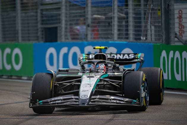 Formel 1 GP Singapur. Freitag, 03.10.2025 Andrea Kimi Antonelli 12, Mercedes-AMG Petronas F1 Team; Formel 1 GP Singapur. Freitag, 03.10.2025 Copyright: xBEAUTIFULxSPORTS Erlhofx
