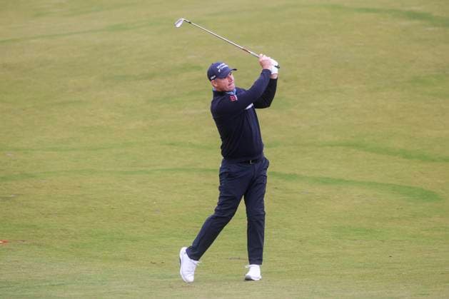 3rd October 2025; Kingsbarns Golf Links, St Andrews, Fife, Scotland; Alfred Dunhill Links Golf Championship, Round Two; Padraig Harrington of Ireland plays a shot from the fairway on the tenth hole at Kingsbarns Golf Links during the second round of the Alfred Dunhill Links Championship  DavidxYoung