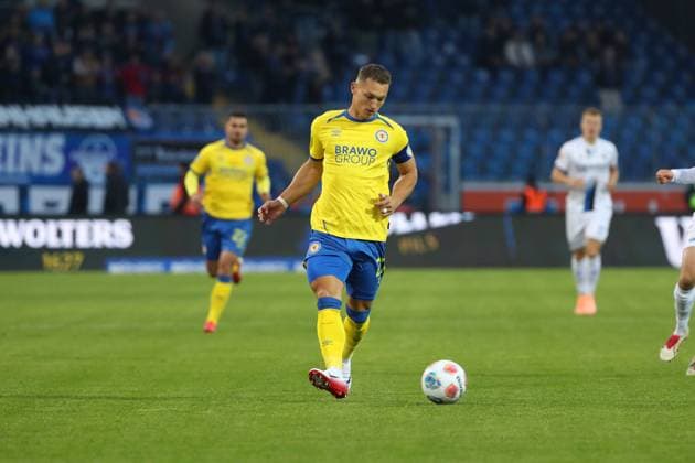 Braunschweig vs. Paderborn, 2. BL Braunschweig, 03.10.2025, FUßBALL - Eintracht Braunschweig vs. SC Paderborn, 2. BL, Saison 2025 26. Sven Köhler (Eintracht Braunschweig) Braunschweig