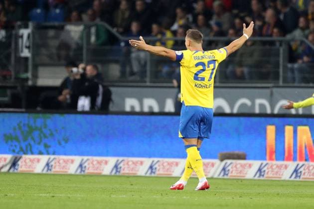 Braunschweig vs. Paderborn, 2. BL Braunschweig, 03.10.2025, FUßBALL - Eintracht Braunschweig vs. SC Paderborn, 2. BL, Saison 2025 26. Sven Köhler (Eintracht Braunschweig) Braunschweig