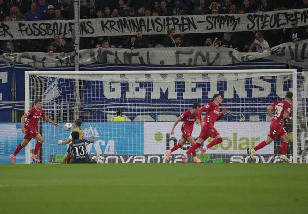GER, 1.FBL, TSG Hoffenheim vs 1.FC Köln 03.10.2025, PreZero Arena, Sinsheim, GER, 1.FBL, TSG Hoffenheim vs 1.FC Köln , im Bild Said El Mala (Köln) freut sich über das Tor zum 0:1. DFL regulations prohibit any use of photographs as image sequences and or quasi-video.