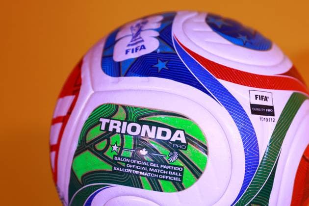 Launch of the FIFA World Cup, WM, Weltmeisterschaft, Fussball 2026 official match ball in Mexico City MEXICO CITY, MEXICO - OCTOBER 03: Trionda the FIFA World Cup 2026 official match ball is displayed during its launch, at the Azteca stadium, in Mexico City, Mexico on October 03, 2025. Daniel Cardenas Anadolu Mexico City Mexico. Editorial use only. Please get in touch for any other usage.  Copyright: x2025xAnadoluxDanielxCardenasx