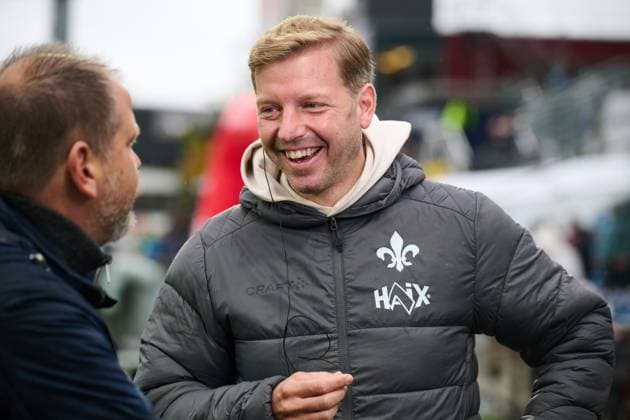 04.10.2025, Fußball, Herren, 2.BL (Bundesliga), Saison 2025 2026, Holstein Kiel - SV Darmstadt 98, 8. Spieltag Trainer Florian Kohfeldt (Darmstadt) Kiel, Holstein-Stadion Holstein-Stadion Schleswig-Holstein Deutschland