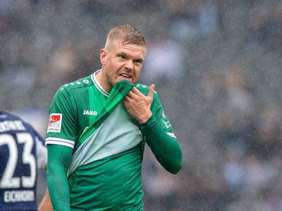 Fussball, Herren, Saison 2025 2026, 2. Bundesliga (8. Spieltag), Hertha BSC - SC Preußen Münster, Lars Lokotsch (Münster), 04.10. 2025, Copyright: xSebastianxRäppold MatthiasxKochx