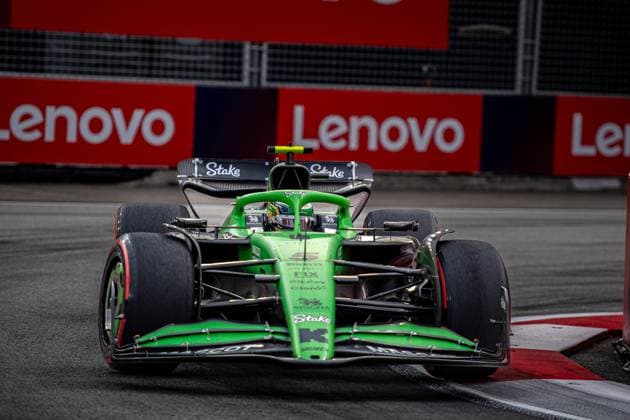 Formel 1 GP Singapur. Samstag, 04.10.2025 Gabriel Bortoleto 5, Stake F1 Team Kick Sauber; Formel 1 GP Singapur. Samstag, 04.10.2025 Copyright: xBEAUTIFULxSPORTS Erlhofx