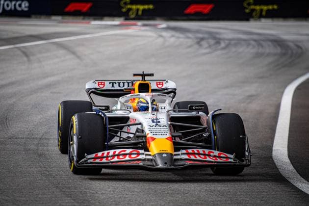 Formel 1 GP Singapur. Samstag, 04.10.2025 Isack Hadjar, 6, Visa Cash App RB Formula One Team; Formel 1 GP Singapur. Samstag, 04.10.2025 Copyright: xBEAUTIFULxSPORTS Erlhofx