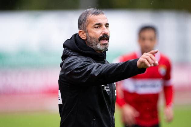 Murat Isik, (TSG Balingen, Trainer) noch unzufrieden, TSG Balingen vs. Kickers Offenbach, Fussball, Regionalliga Suedwest, 11. Spieltag, Saison 2025 2026, 04.10.2025, Eibner-Pressefoto Andreas Ulmer TSG Balingen vs. Kickers Offenbach, Fussball, Regionalliga Suedwest, 11. Spieltag, Saison 2025 2026, 04.10.2025, Balingen Copyright: xEibner-Pressefoto AndreasxUlmerx EP_AUR