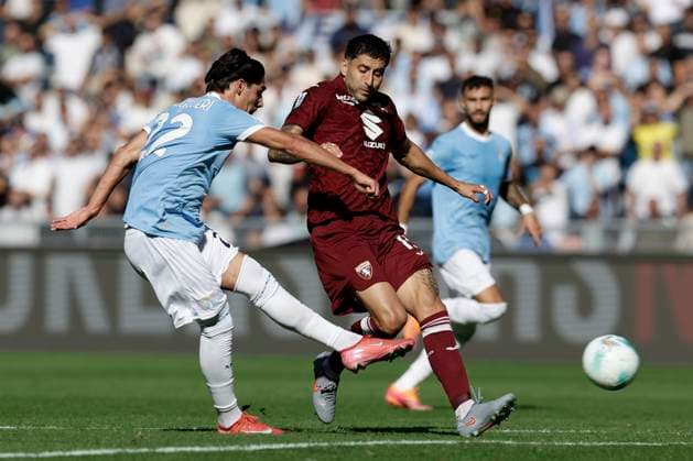 Serie A football match SS Lazio vs Torino Lazio™s Italian forward Matteo Cancellieri scores against Torino during the Serie A football match SS Lazio vs Torino at Olimpico Stadium on October 04, 2025, in Rome. _BPH6630 Copyright: xAntonioxBalascox