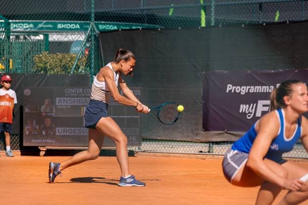 Semifinal double Amina Anshba and Madeleine Brooks vs Federica Urgesi and Aurora Zantedeschi during the Internazionali di Calabria 2025 WTA, Tennis Damen 125 tennis match at Chiappetta Village, Rende (Cosenza), Italy.  Copyright: xFrancescoxFarina IPAxSportx xipa-agency.netx xx IPA_66128893 IPA_Agency_IPA66128893