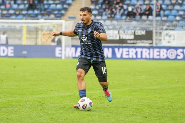 Arianti Ferati (SV Waldhof Mannheim, 10) Fussball: 3. Liga, 10. Spieltag, SV Waldhof Mannheim vs. VfL Osnabrück am 04.10.2025 in Mannheim (Carl-Benz-Stadion), Deutschland Mannheim Carl-Benz-Stadion Deutschland Copyright: xFranzxReindelx
