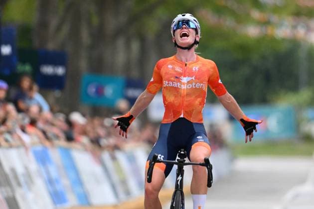 Sport Bilder des Tages UEC 2025 Road European Championship, EM, Europameisterschaft Drome-Ardeche 04 10 2025 GUILHERAND-GRANGES, FRANCE - OCTOBER 04 : Vollering Demi (Netherlands) during the Women Elite cycling road race of the 2025 UEC Road European Championship Drome-Ardeche 10th edition an UCI Continental Championships cycling race of 116.1 km with start in Privas and finish in Guilherand-Granges on October 4, 2025 in Guilherand-Granges, France, 04 10 2025 Guilherand-Granges France  Copyright: xVincentxKalutx