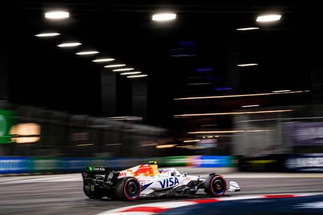 Formel 1 GP Singapur. Samstag, 04.10.2025 Liam Lawson 30, Visa Cash App RB Formula One Team; Formel 1 GP Singapur. Samstag, 04.10.2025 Copyright: xBEAUTIFULxSPORTS Erlhofx