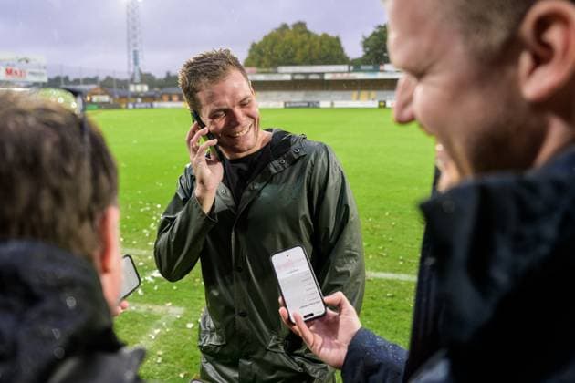 251004 Mjällbys Jacob Bergström efter fotbollsmatchen i Allsvenskan mellan Mjällby och Elfsborg den 4 oktober 2025 i Hällevik. Copyright: MATHILDAxSCHULER BB251004MA111