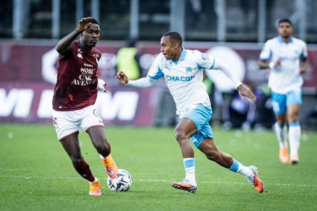 FOOTBALL: Ligue 1 Metz vs Marseille. 04 10 2025 stade saint-symphorien Igor Paixao 14  Copyright: xelyxandroxcegarrax