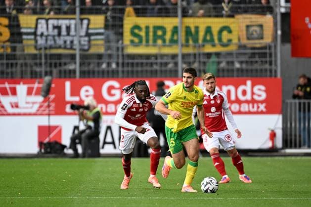 Stade Brestois 29 v FC Nantes - Ligue 1 McDonald s 2025 2026 15 Mayckel LAHDO (fcn) during the Ligue 1 McDonald s match between Brest and Nantes at Stade Francis Le Ble on October 4, 2025 in Brest, France. Brest France  Copyright: xFEPx 776348152